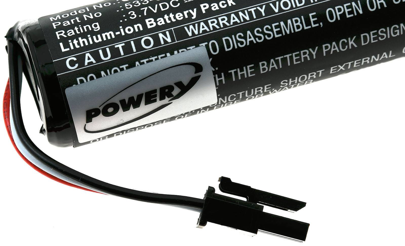 Powery Powerakku kompatibel mit Logitech Typ 533-000104, 3,7V, Li-Ion