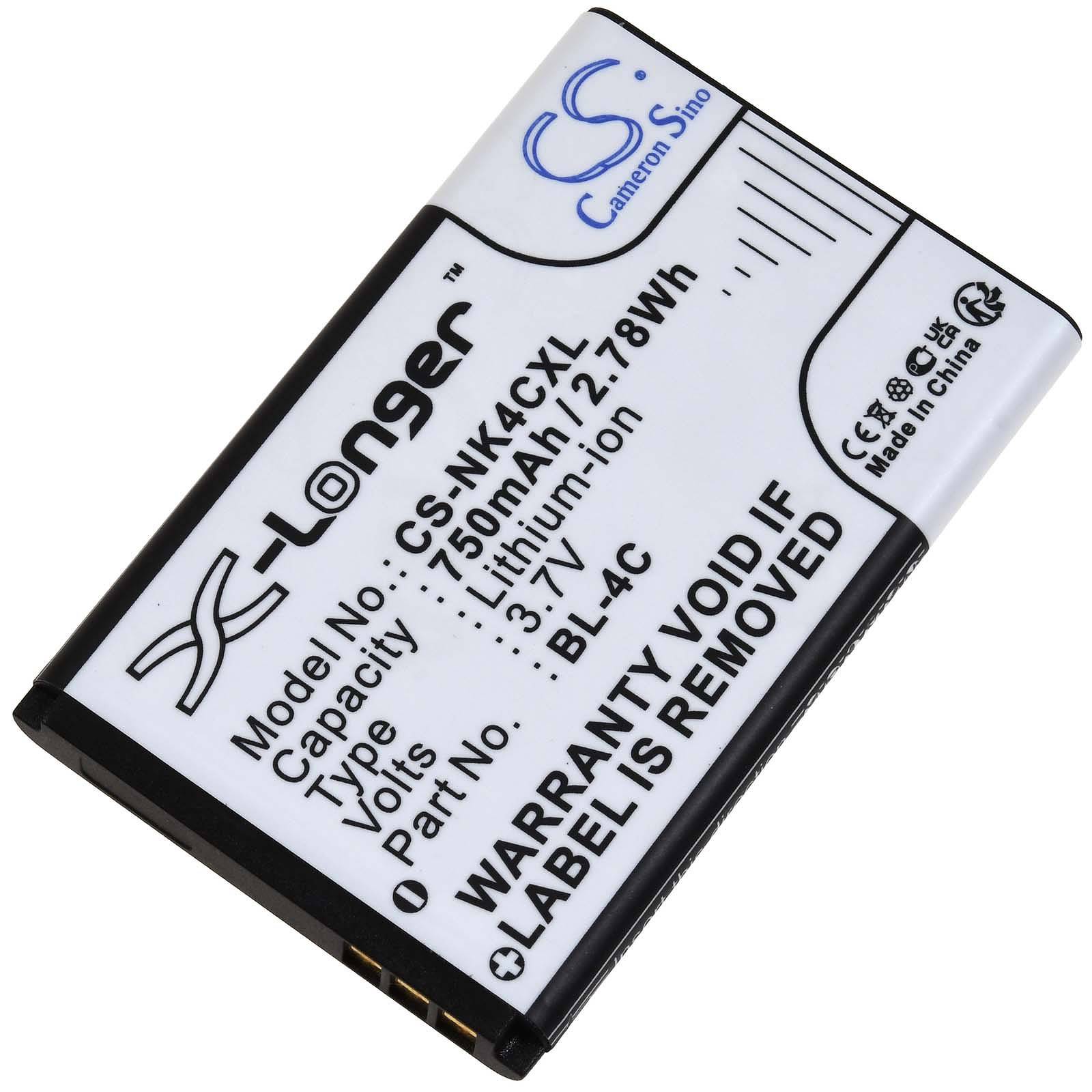 Powery Akku für Olympia Viva Plus (nur für Akkutyp LN-4C), 3,7V, Li-Ion
