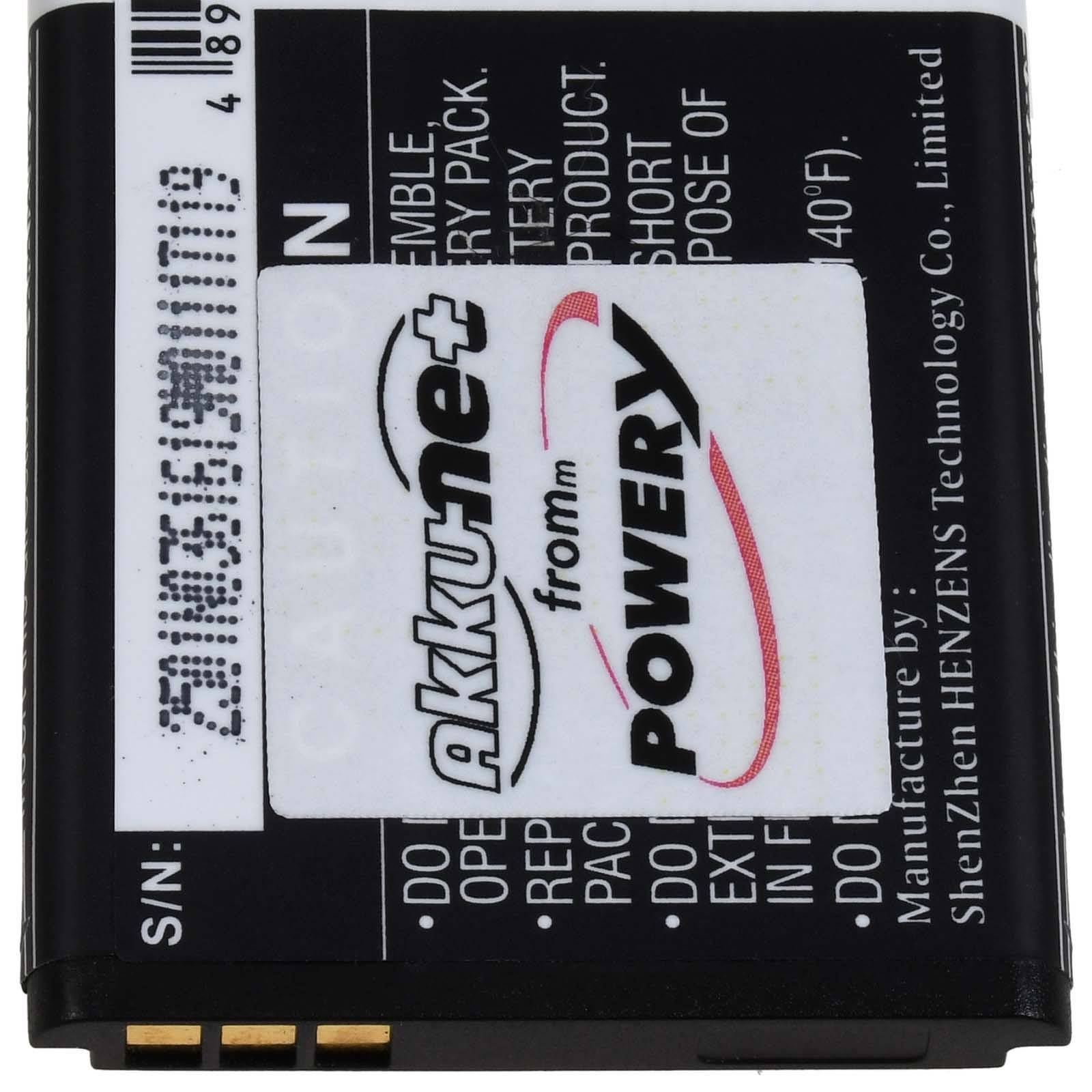 Powery Akku für Olympia Viva Plus (nur für Akkutyp LN-4C), 3,7V, Li-Ion