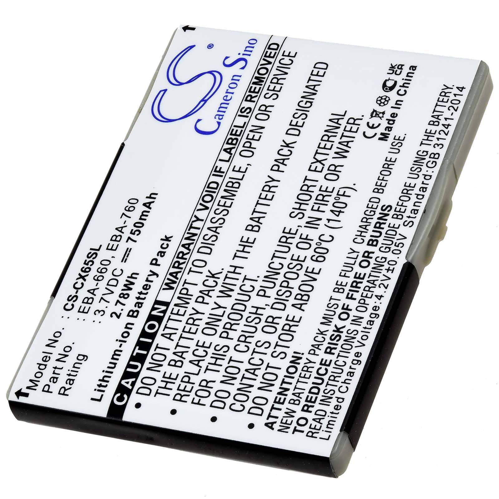 Powery Akku für Siemens CF62/C65/S65/M65, 3,7V, Li-Ion