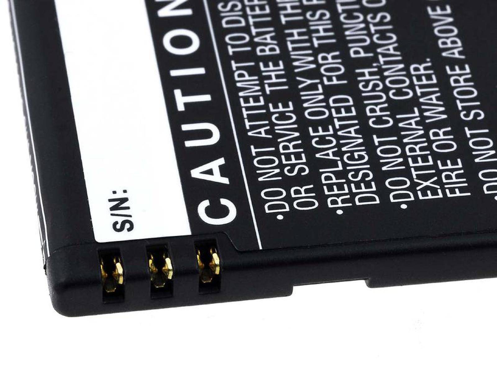 Powery Akku für Nokia E90 / Typ BP-4L, 3,7V, Li-Ion