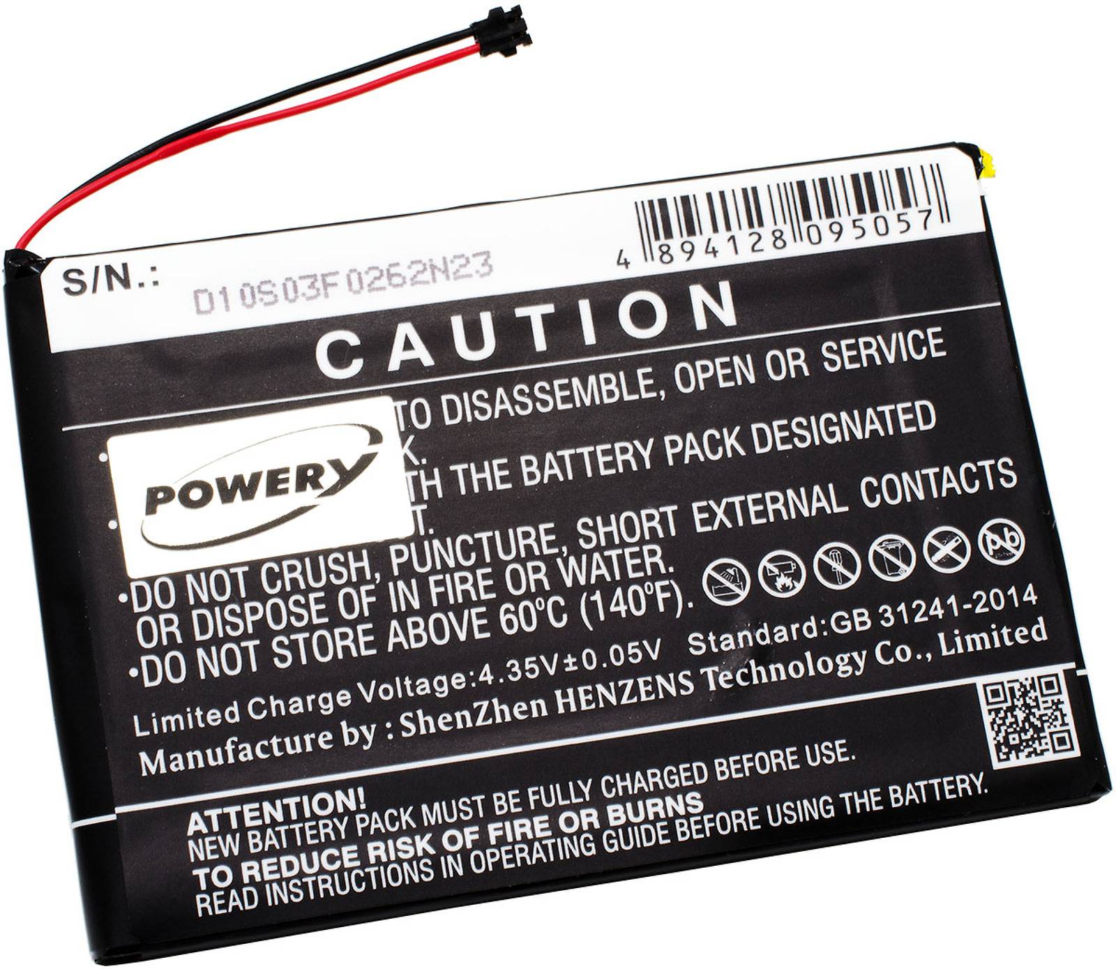 Powery Akku für Motorola XT1025 / Typ BL40, 3,8V, Li-Polymer