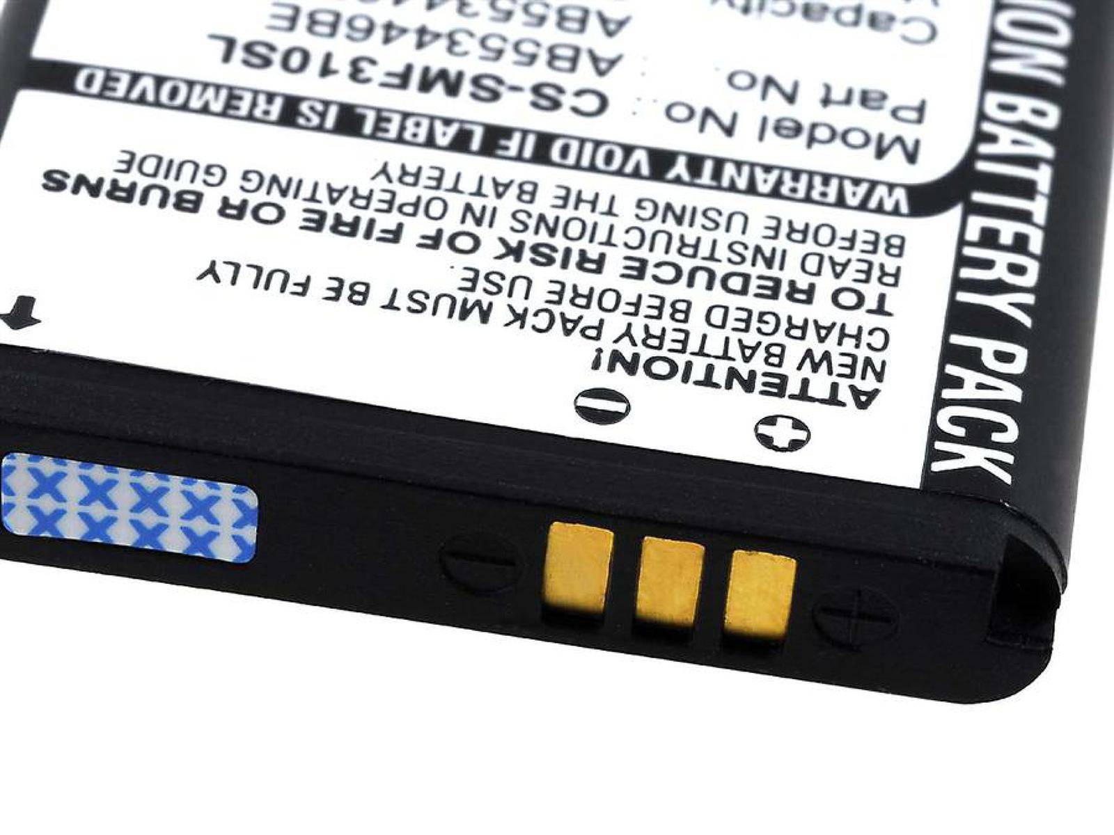 Powery Akku für Samsung SGH-F310 / Typ AB553446BE, 3,7V, Li-Ion