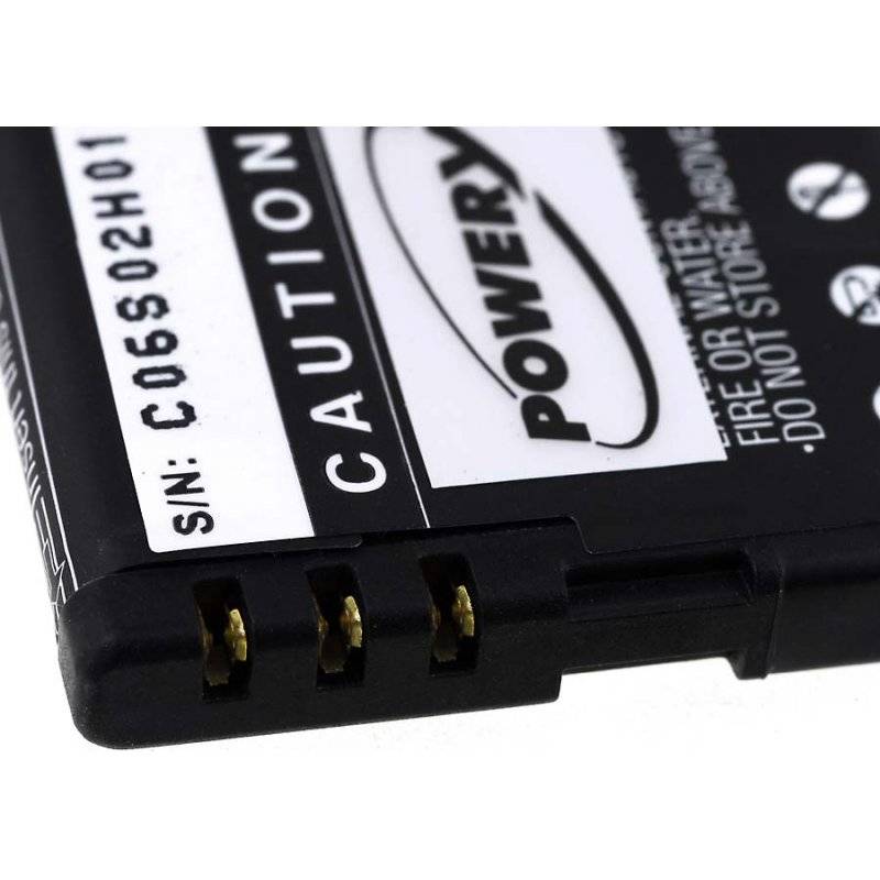 Powery Akku für Nokia 6303 Serie 1200mAh, 3,7V, Li-Ion