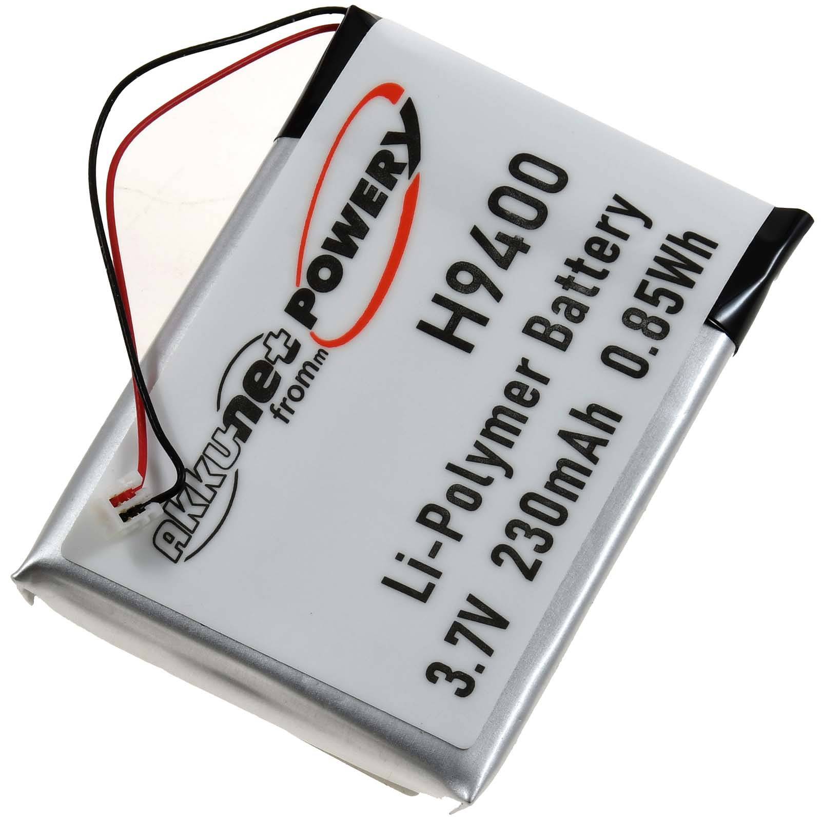 Powery Akku für Kopfhörer Jabra Pro 9400 / Typ AHB412434PJ, 3,7V, Li-Polymer