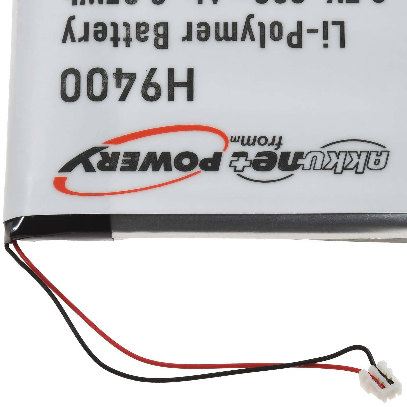 Powery Akku für Kopfhörer Jabra Pro 9400 / Typ AHB412434PJ, 3,7V, Li-Polymer