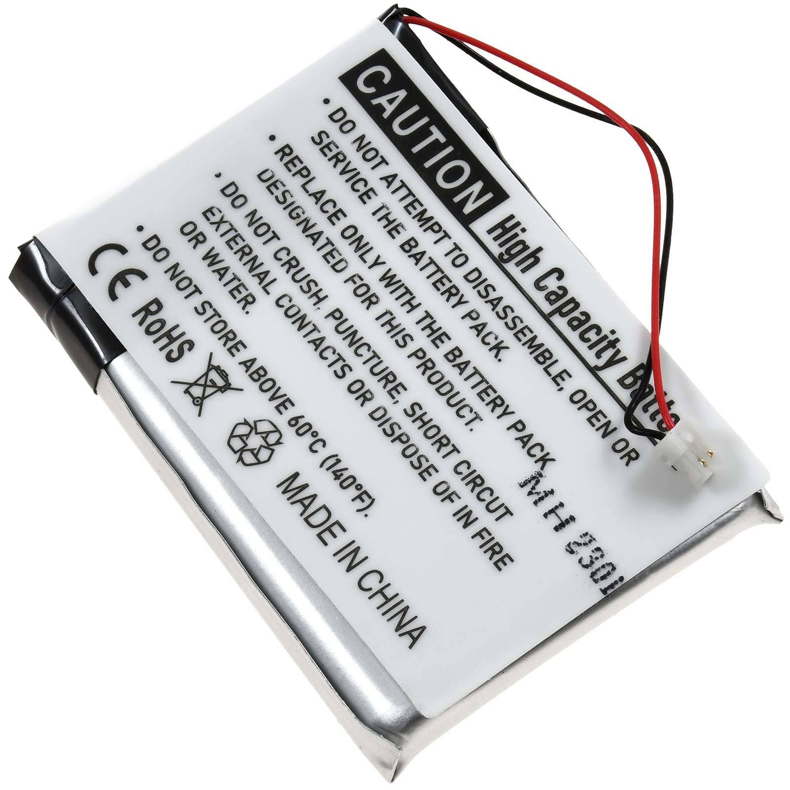 Powery Akku für Kopfhörer Jabra Pro 9400 / Typ AHB412434PJ, 3,7V, Li-Polymer