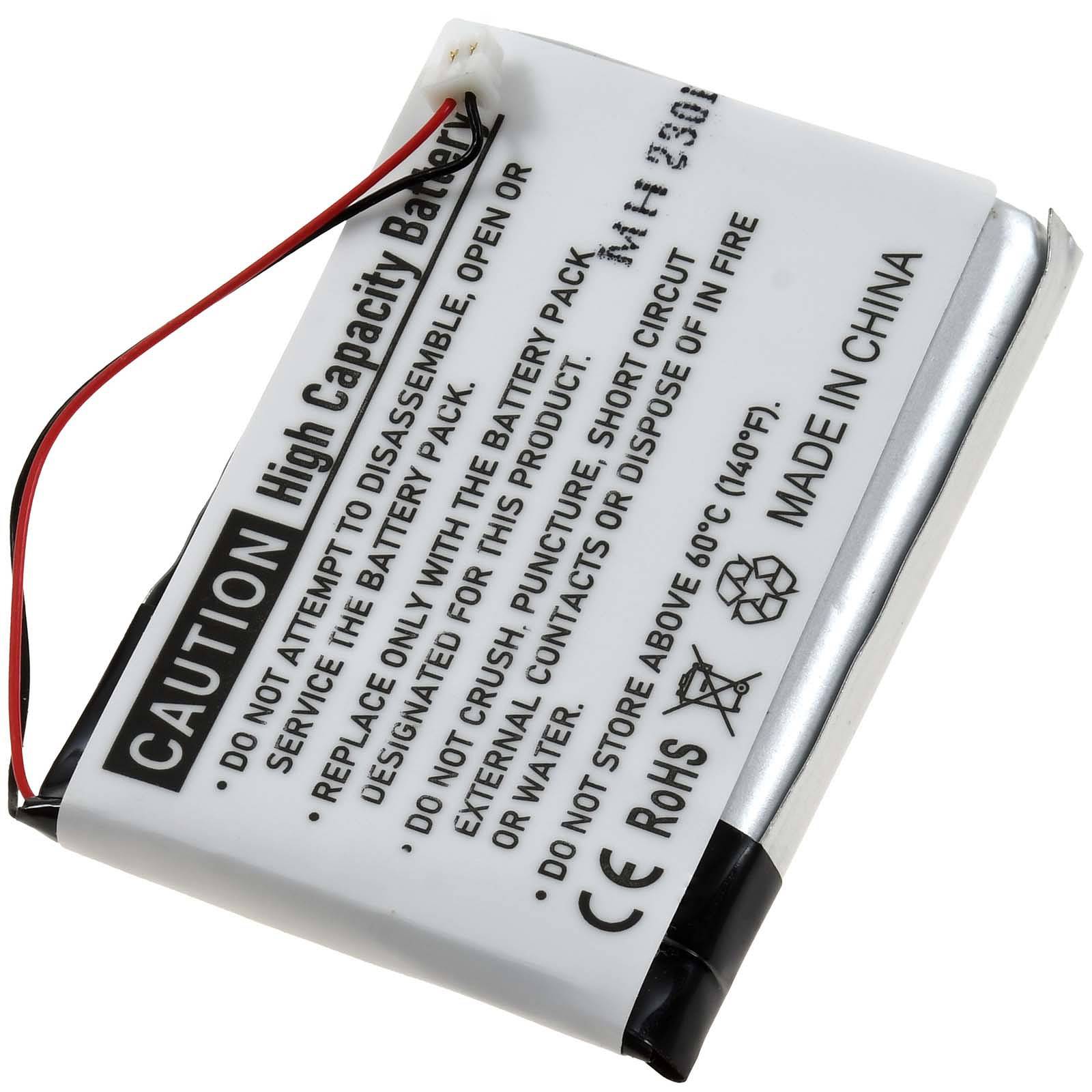 Powery Akku für Kopfhörer Jabra Pro 9400 / Typ AHB412434PJ, 3,7V, Li-Polymer