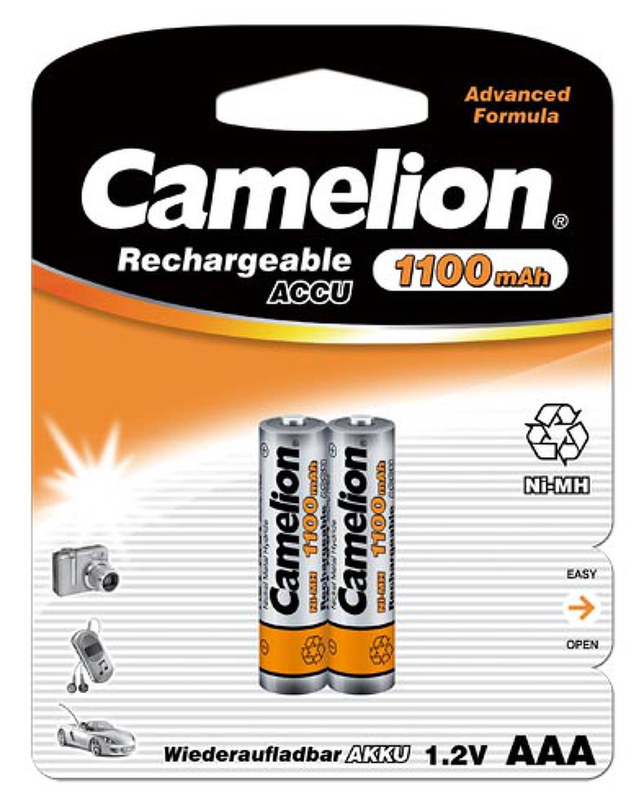 Camelion HR03 Micro AAA 1100mAh 2er Blister, 1,2V, NiMH