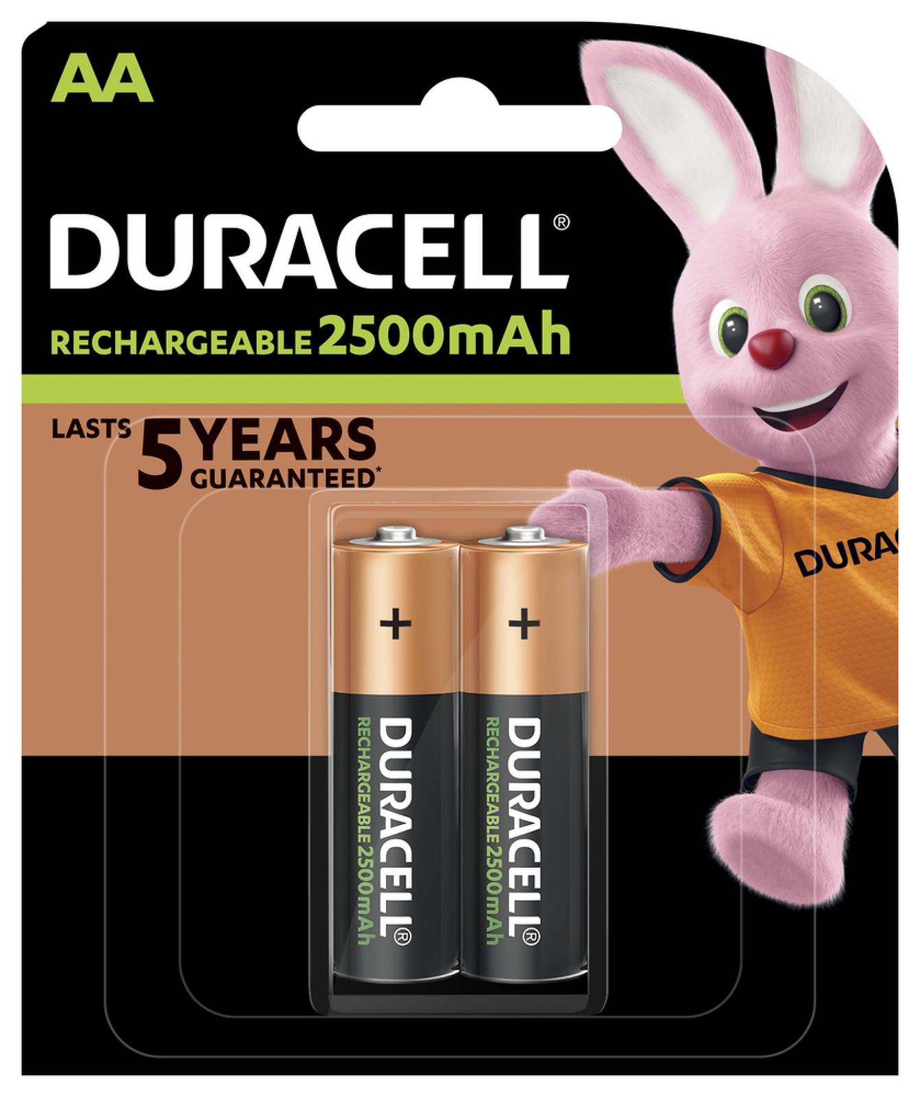 Duracell Duralock Recharge Ultra Mignon AA HR6 LR6 LR06 MN1500 4906 Akku 2er Blister, 1,2V, NiMH