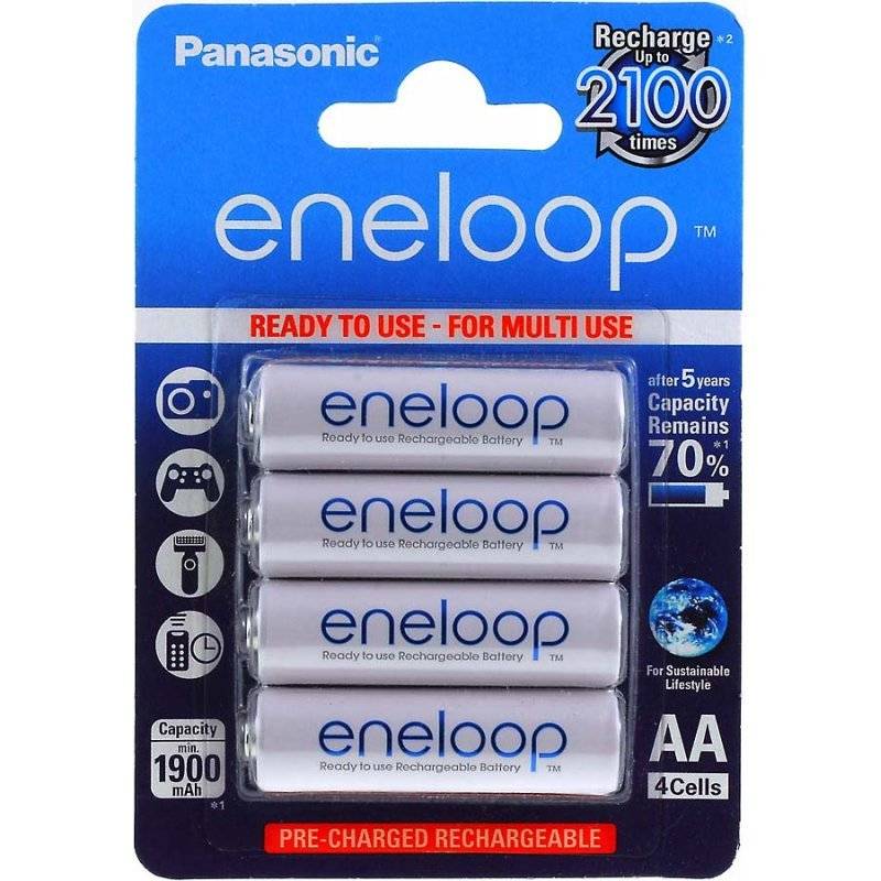 Panasonic eneloop HR6 2000mAh NiMH 4er Pack, 4x 1,2V, NiMH