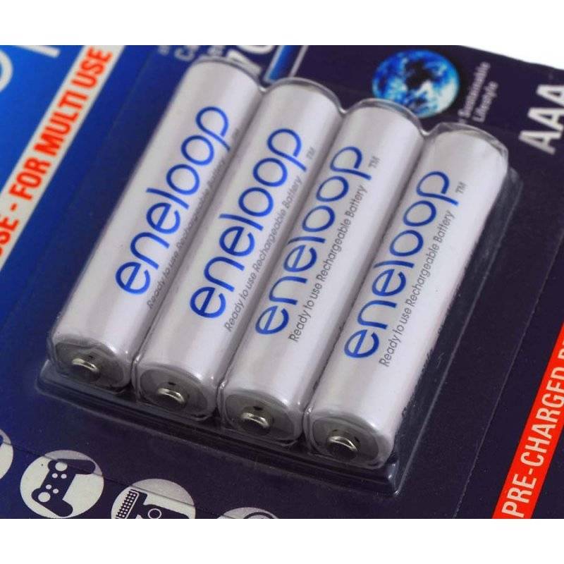 Panasonic eneloop BK-4MCCE/4BE 800mAh NiMH 4er Pack, 4x 1,2V, NiMH