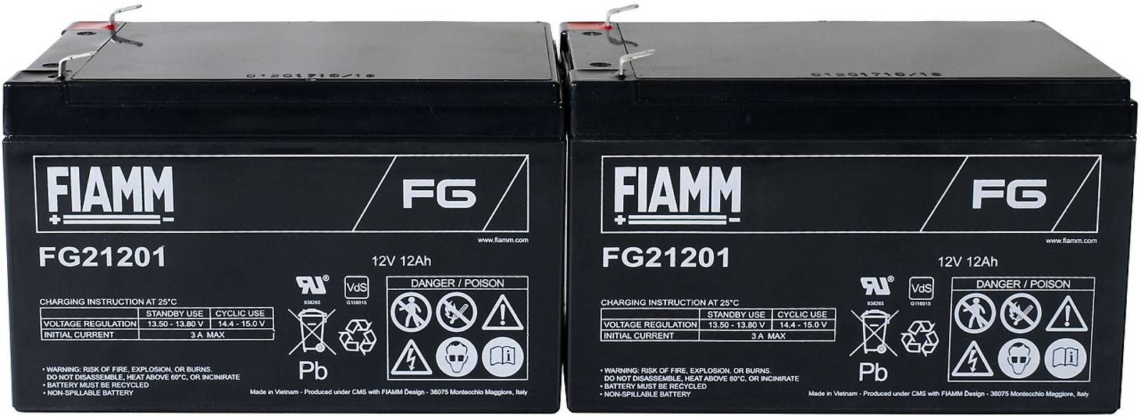 FIAMM Ersatzakku für APC Smart-UPS SMT1000I, 12V, Lead-Acid