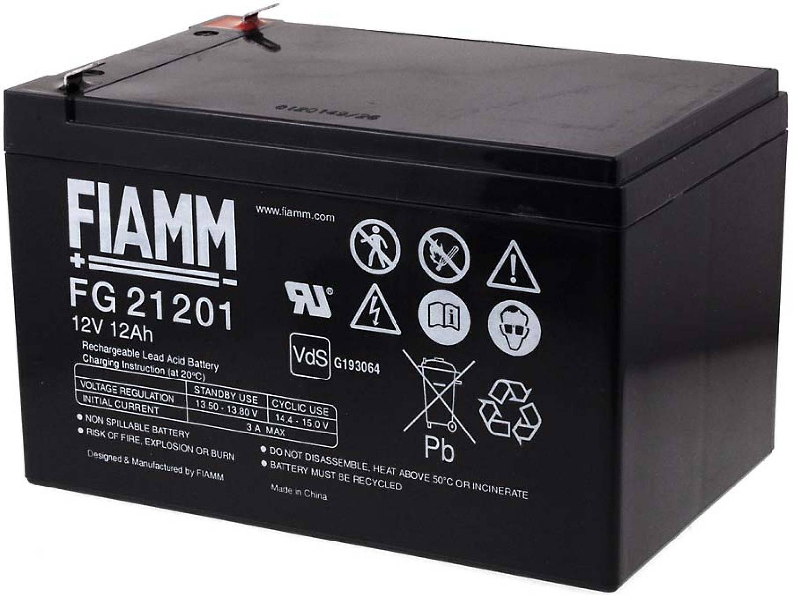 FIAMM Bleiakku FG21201 Vds, 12V, Lead-Acid