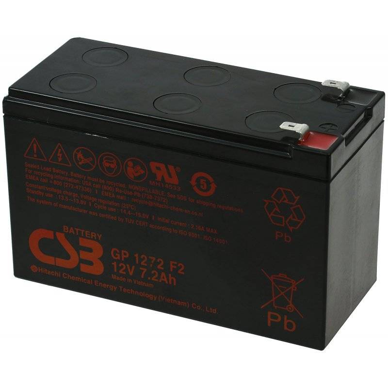 CSB Standby Bleiakku passend für APC Back-UPS Pro BP350 12V 7,2Ah, 12V, Lead-Acid