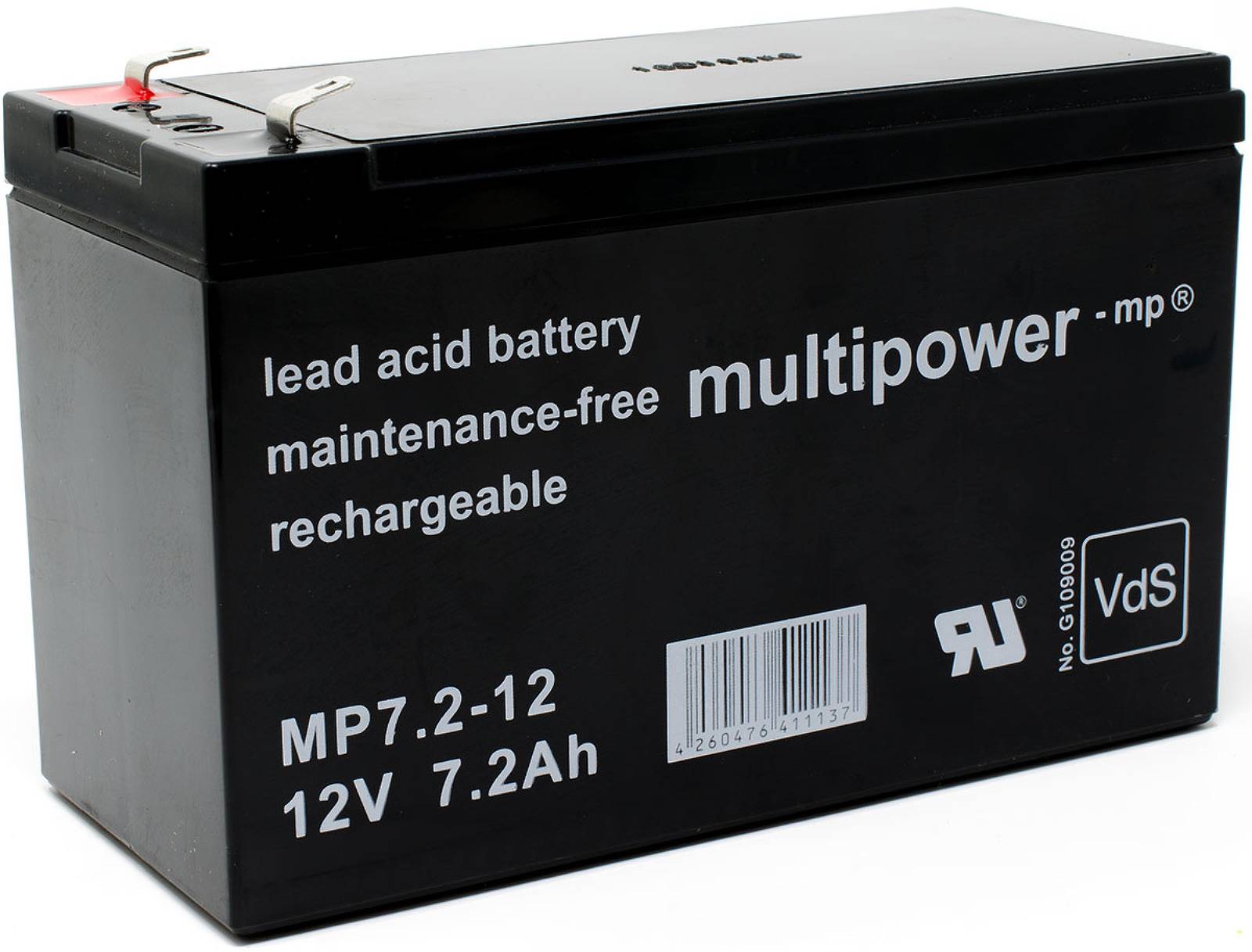 Powery Powery Bleiakku (multipower) MP7,2-12 Vds kompatibel mit Panasonic LC-R127R2PG, 12V, Lead-Acid