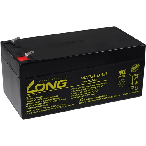 KungLong Bleiakku WP3.3-12 kompatibel mit APC RBC47, 12V, Lead-Acid KungLong Bleiakku WP3.3-12 kompatibel mit APC RBC47, 12V, Lead-Acid