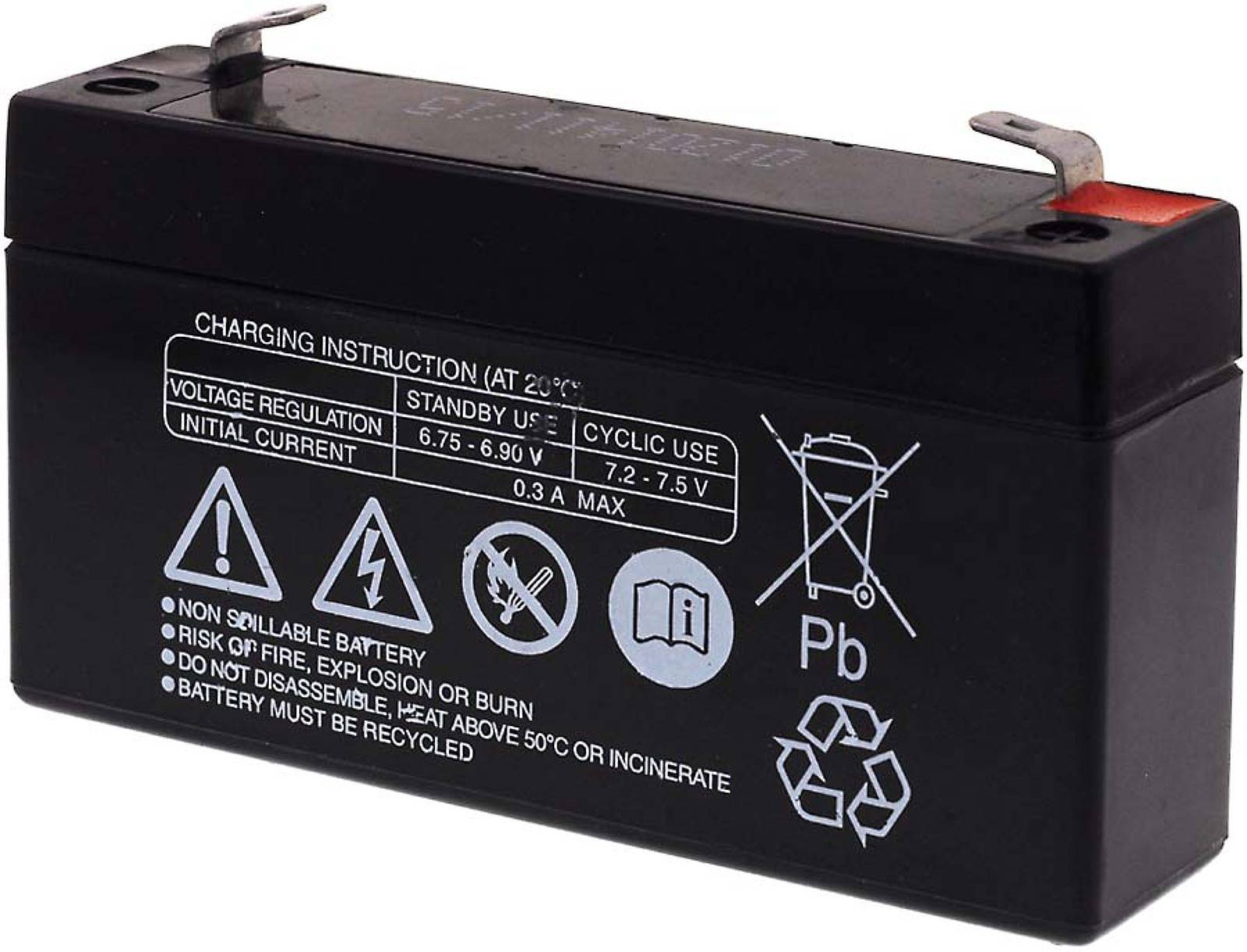 FIAMM Bleiakku FG10121, 6V, Lead-Acid