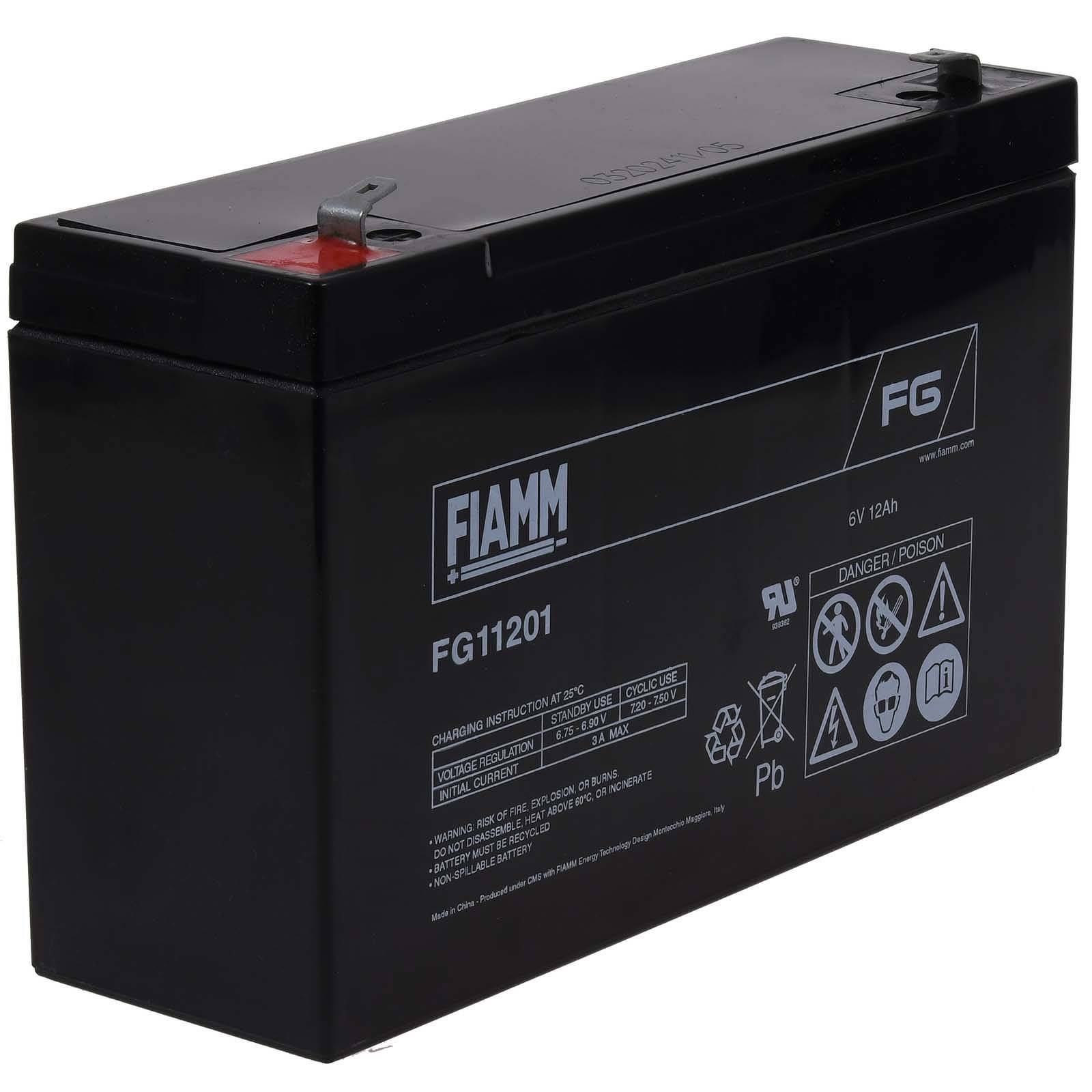 FIAMM Bleiakku FG11201 Vds, 6V, Lead-Acid
