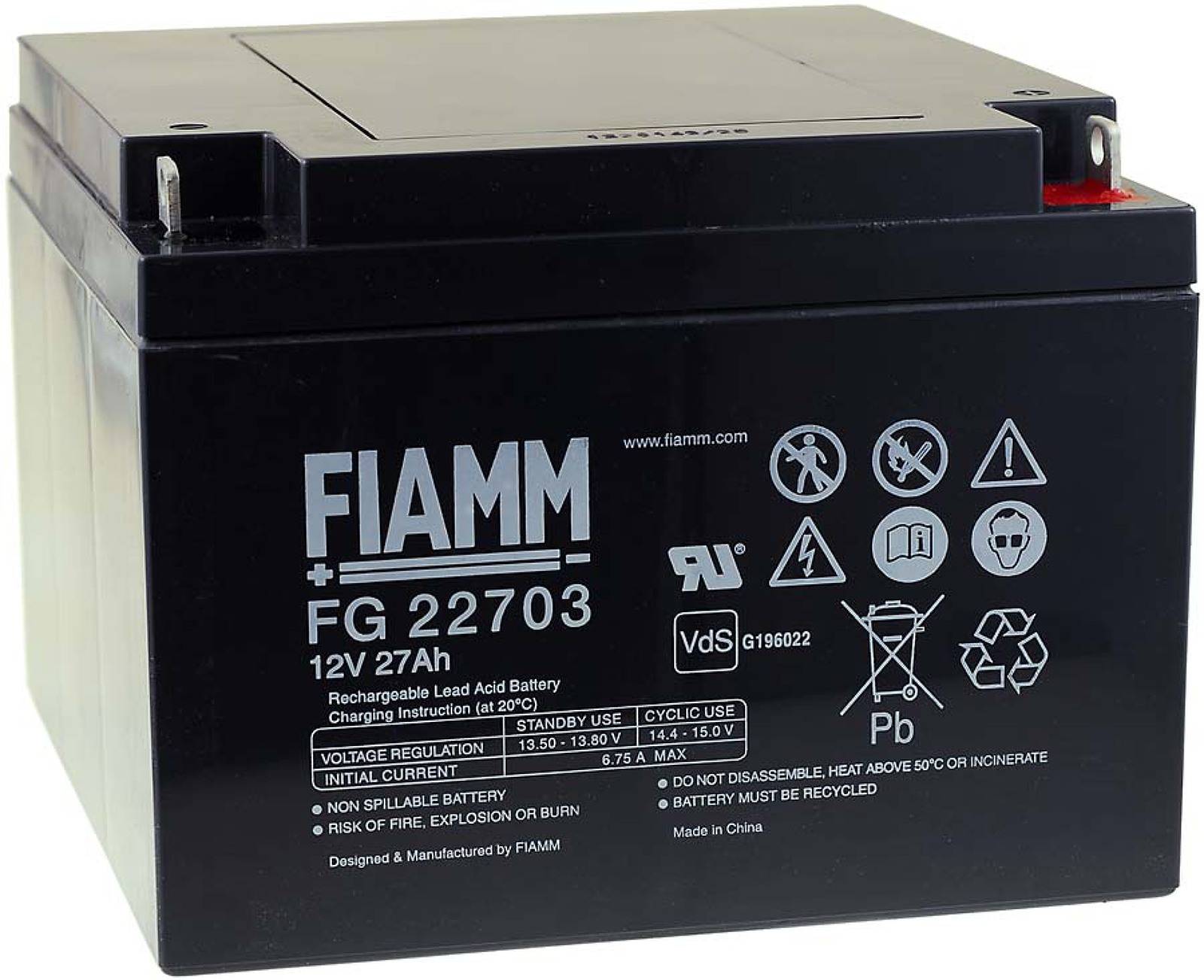 FIAMM Bleiakku FG22703 Vds, 12V, Lead-Acid