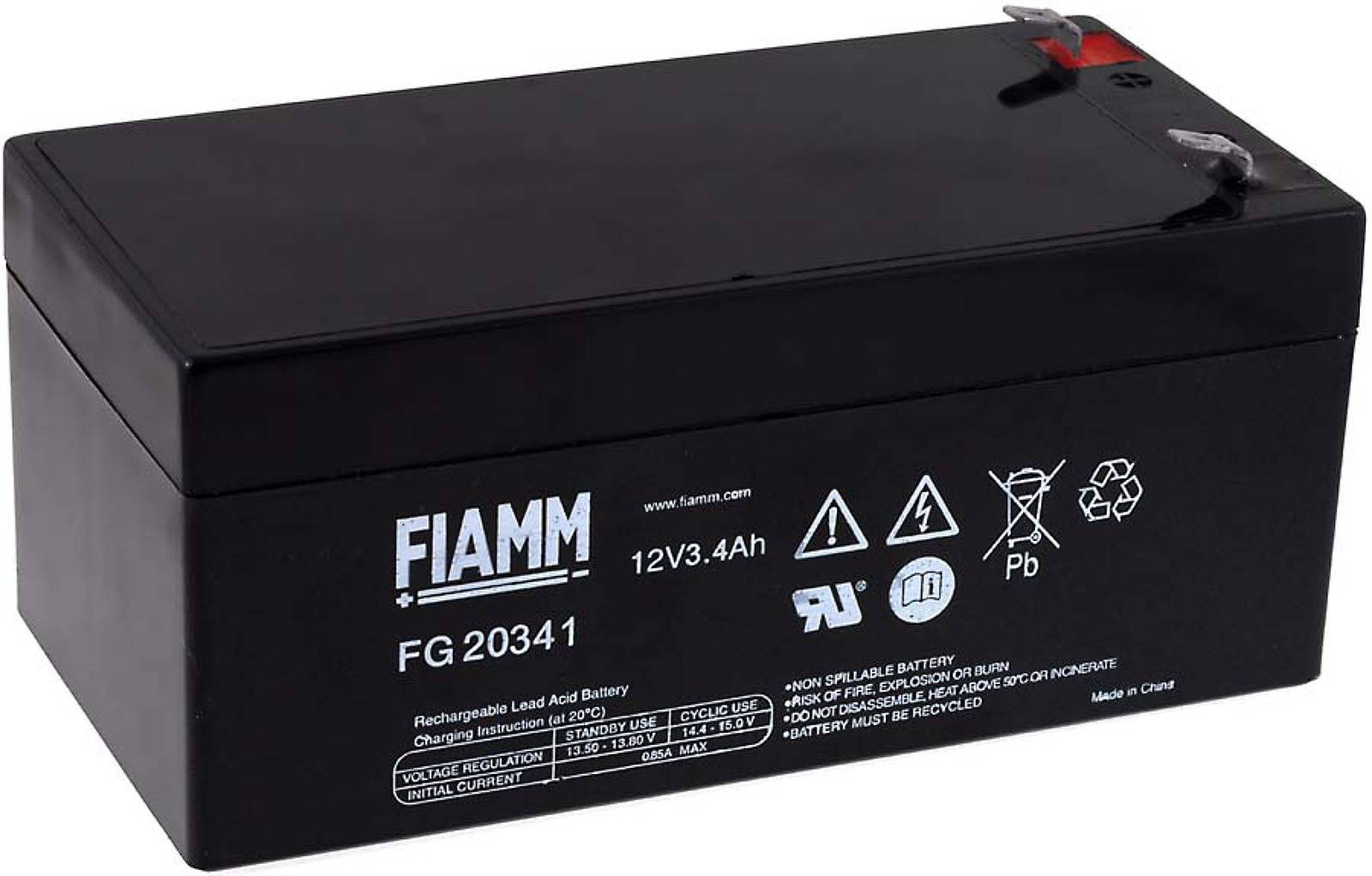 FIAMM Bleiakku FG20341, 12V, Lead-Acid