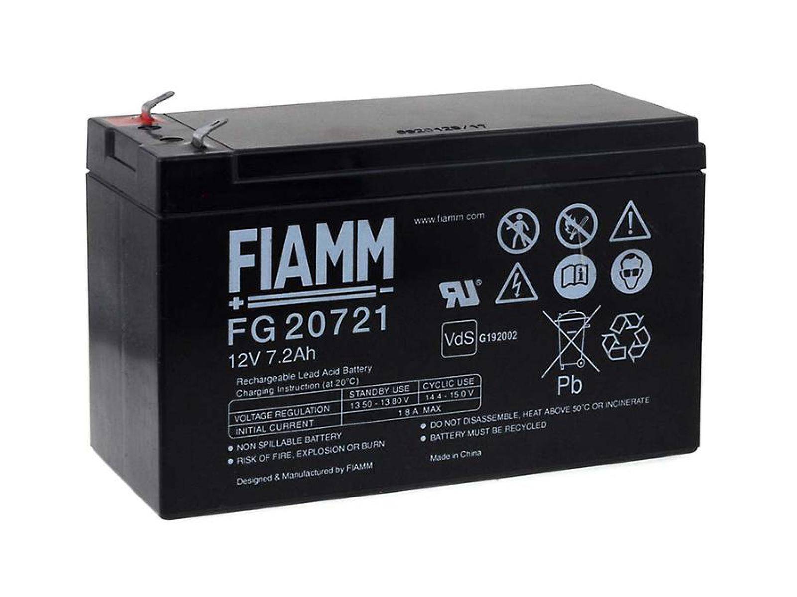 FIAMM Bleiakku FG20721 Vds, 12V, Lead-Acid