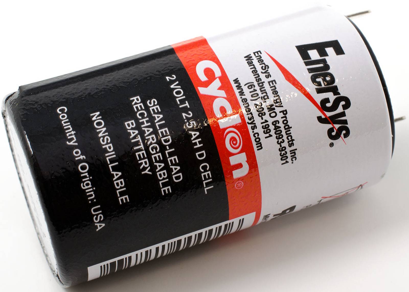 Enersys / Hawker Bleiakku, Blei-Zelle D Cyclon 0810-0004 2V 2,5Ah, 2V, Pb