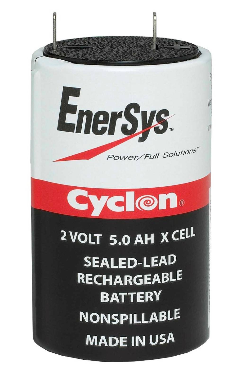 Enersys / Hawker Bleiakku, Blei-Zelle X Cyclon 0800-0004 2V 5,0Ah, 2V, Pb