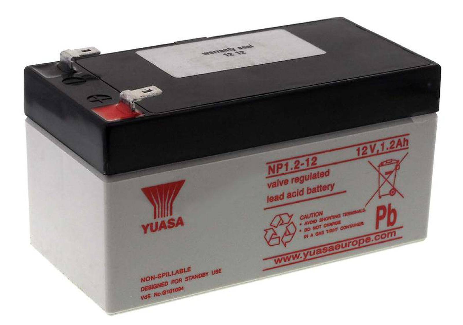 YUASA Bleiakku NP1.2-12 Vds, 12V, Lead-Acid