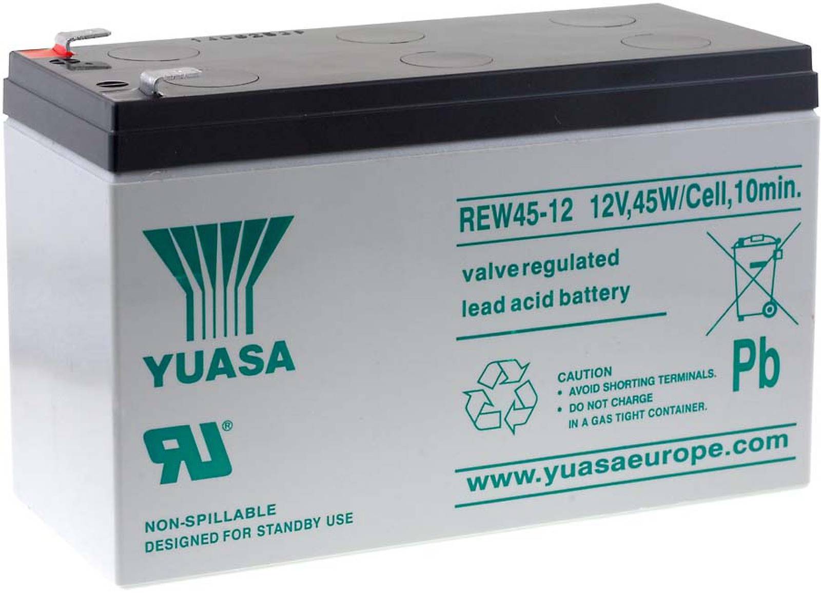 Yuasa Bleiakku REW45-12, 12V, Lead-Acid
