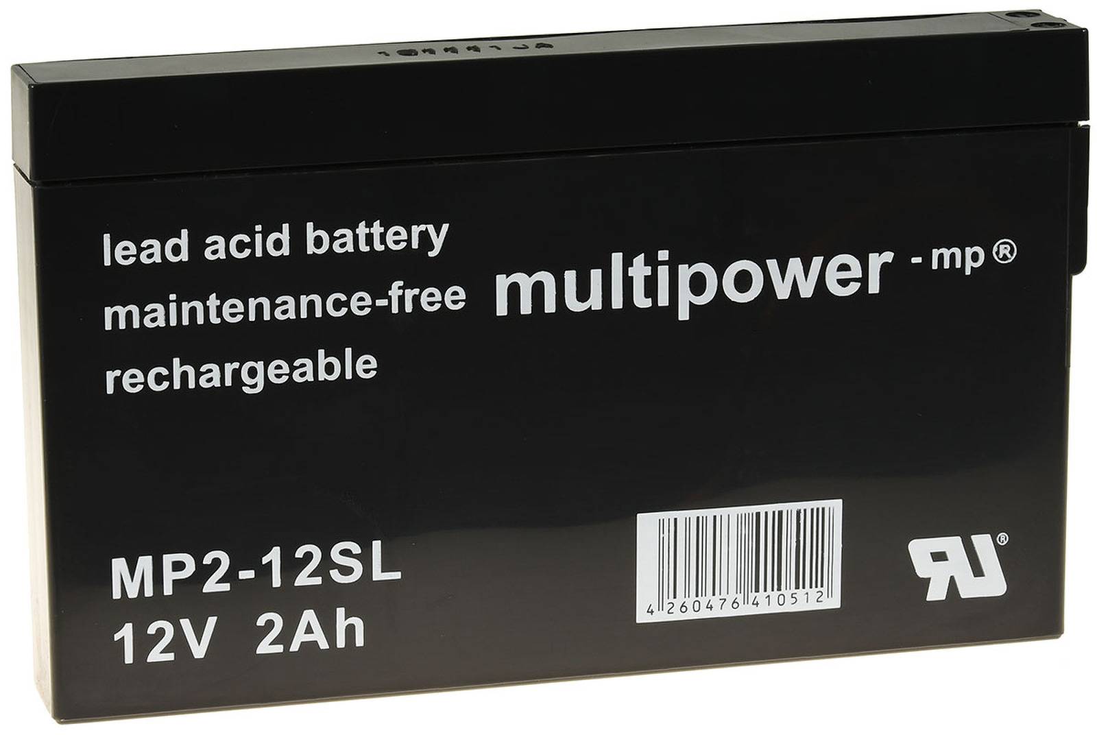 Powery Powery Bleiakku (multipower) MP2-12SL kompatibel mit YUASA NP2-12, 12V, Lead-Acid