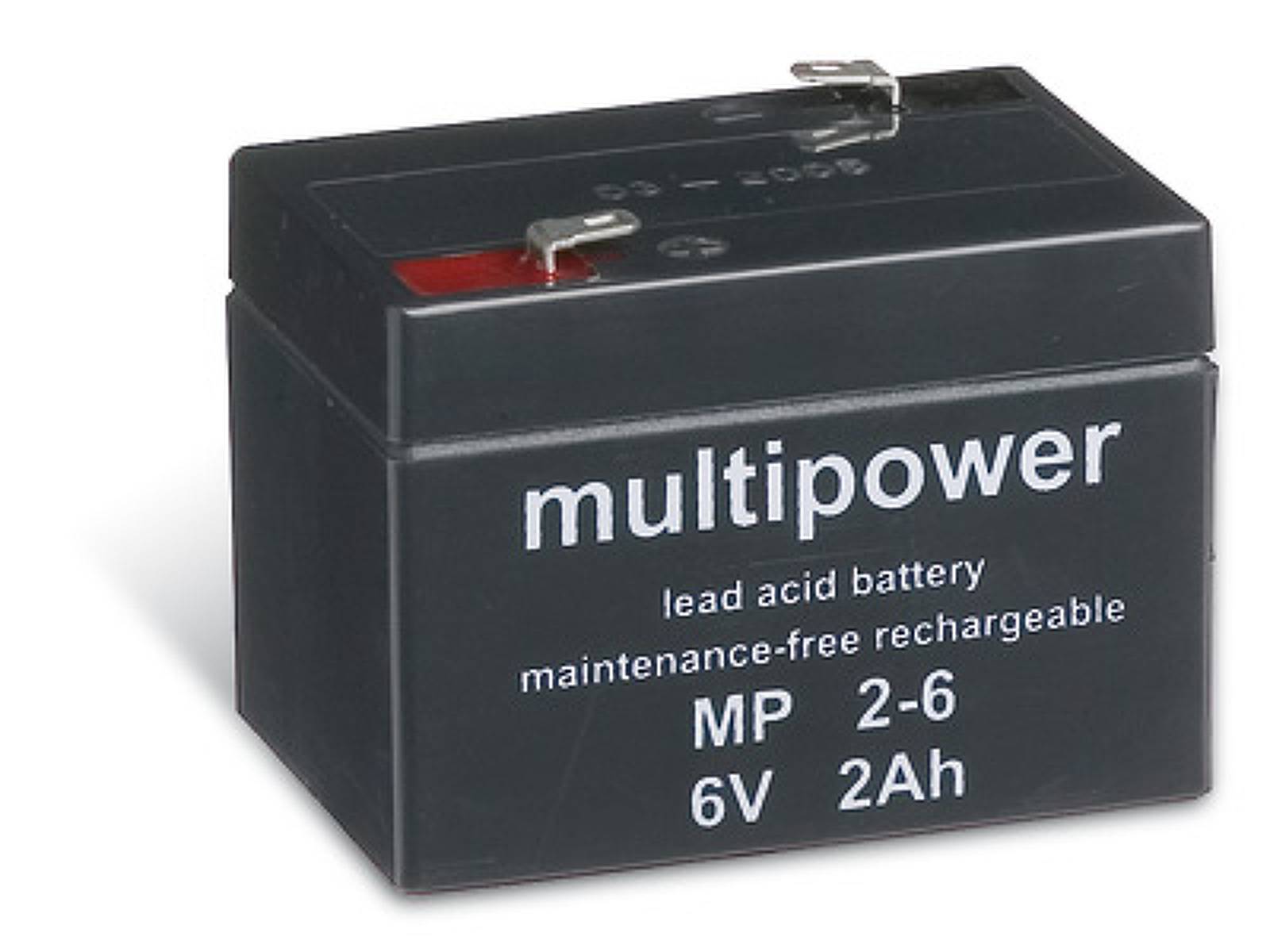Powery Powery Bleiakku (multipower) MP2-6, 6V, Lead-Acid