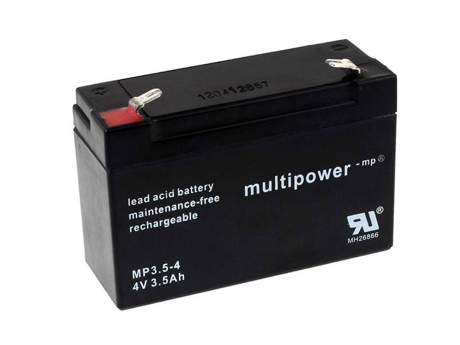 Powery Powery Bleiakku (multipower) MP3,5-4, 4V, Lead-Acid