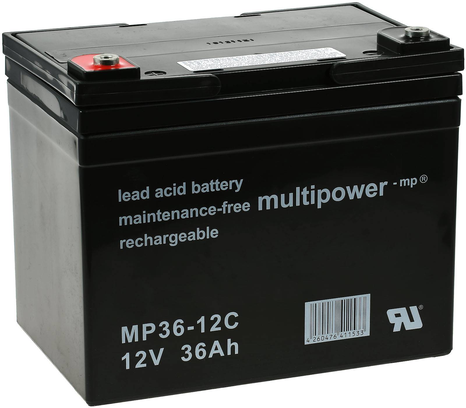 Powery Powery Bleiakku (multipower) MP36-12C zyklenfest, 12V, Lead-Acid