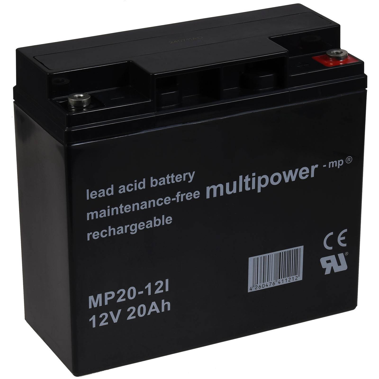 Powery Powery Bleiakku (multipower) MP20-12, 12V, Lead-Acid