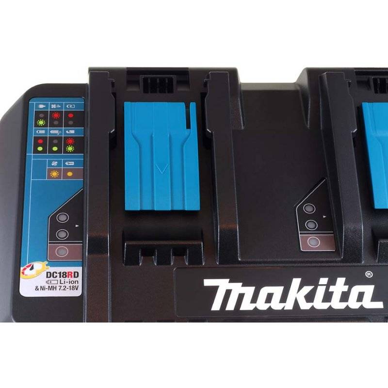 Doppel-Ladegerät für Makita Typ BL1850 Original, 9,6V-18V