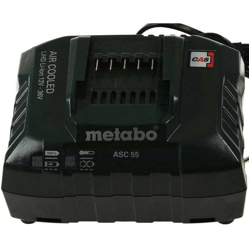 Metabo Ladegerät für Akku für AIR COOLED BS SB LT LTX 18 Original, 12V-36V