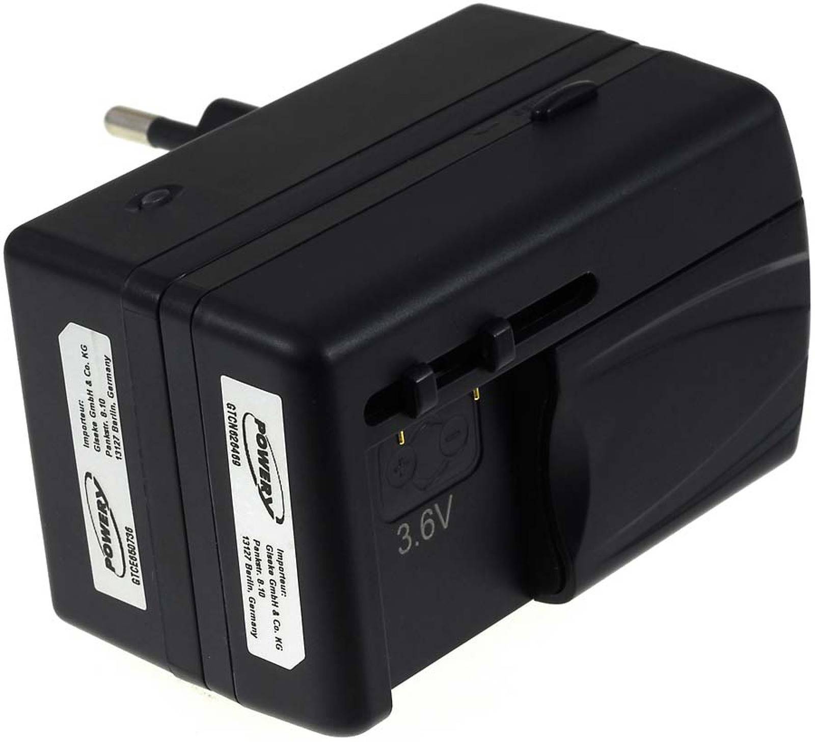 Powery Ladegerät Universal für 3,6-3,7V Smartphoneakkus, 5V