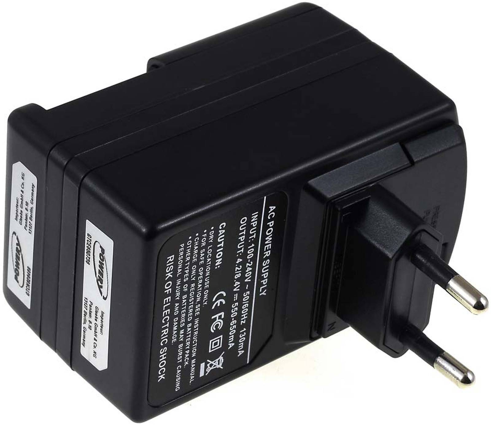 Powery Ladegerät Universal für 3,6-3,7V Smartphoneakkus, 5V