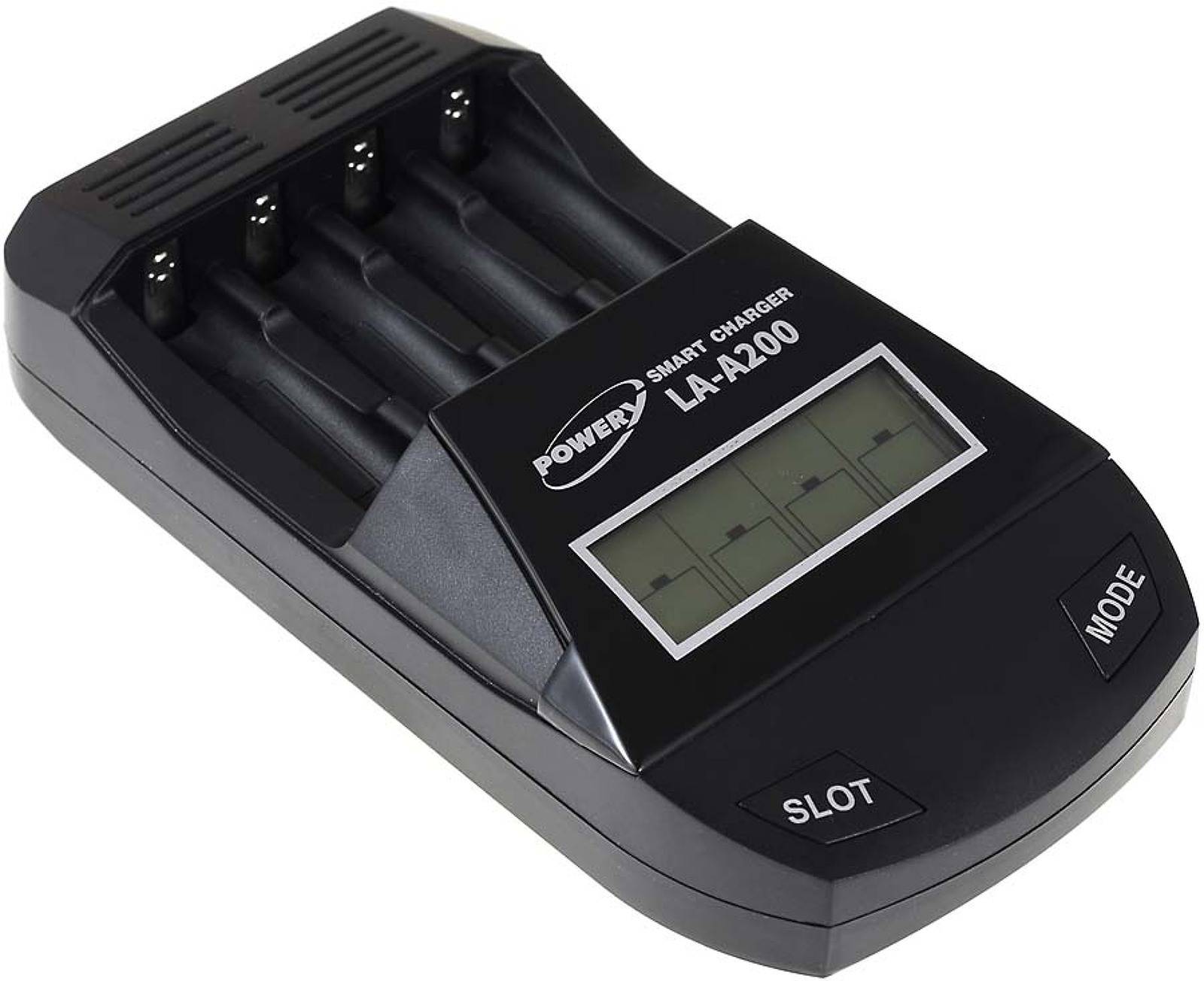 Powery Powery Ladegerät für NiCd NiMH AA Mignon und AAA Micro Akkus