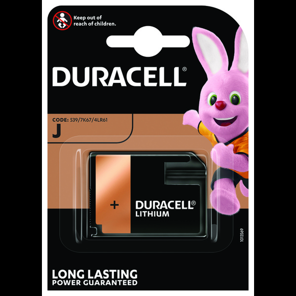 Batterie Duracell Typ 4LR61 1er Blister, 6V, Alkaline