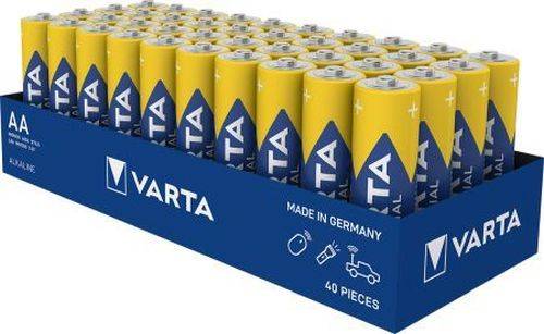 VARTA Batterie Alkaline, INDUSTRIAL PRO, Mignon, AA, LR06, 1.5V, Schachtel (40-er Pack)