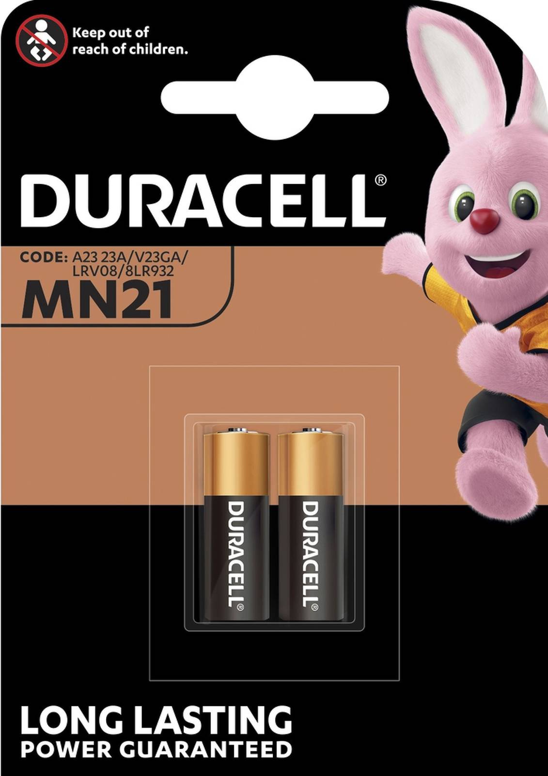 Batterie Duracell Typ V23GA 2er Blister, 12,0V, Alkaline
