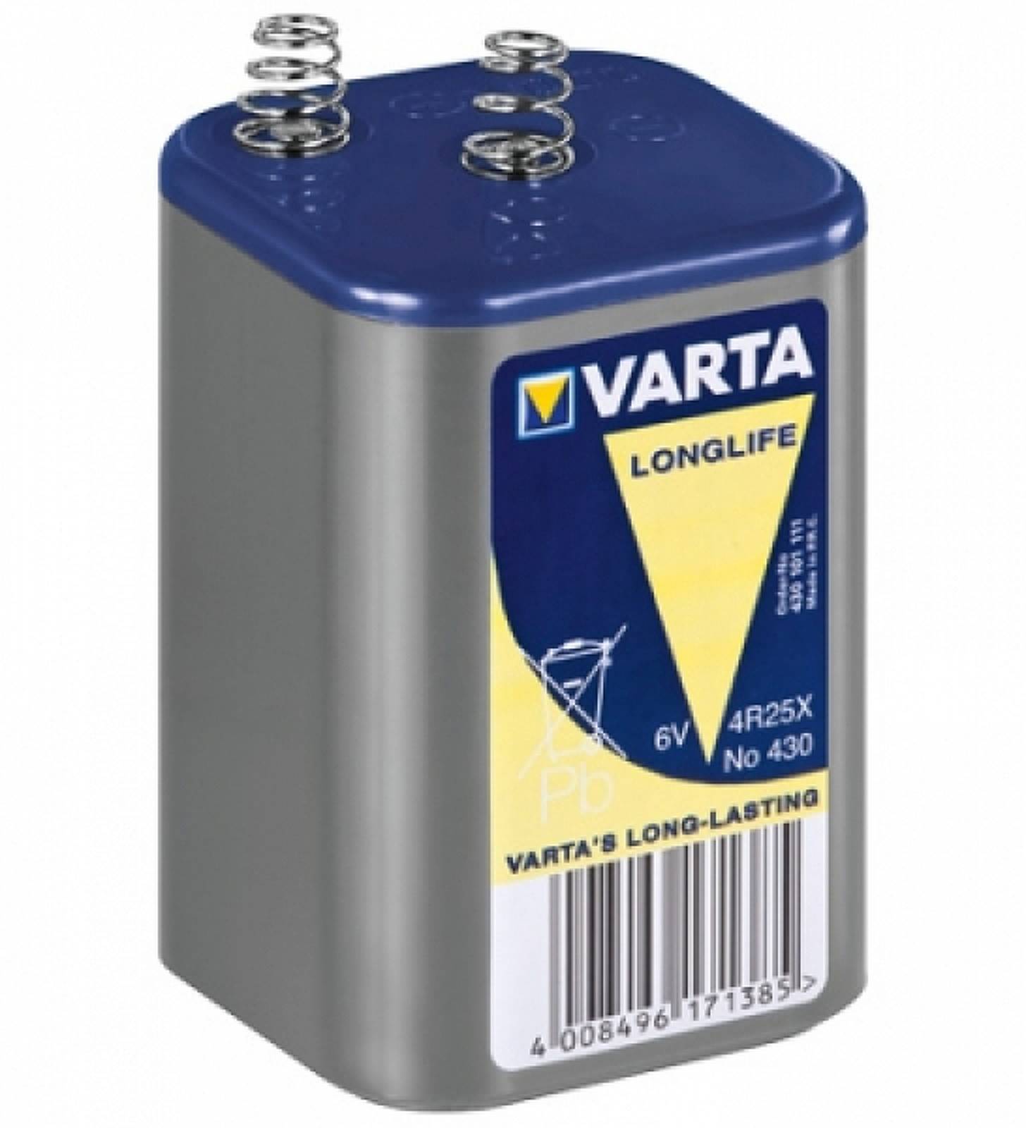 Laternenbatterie Varta 4R25 6V-Block, 6V, Zink-Kohle