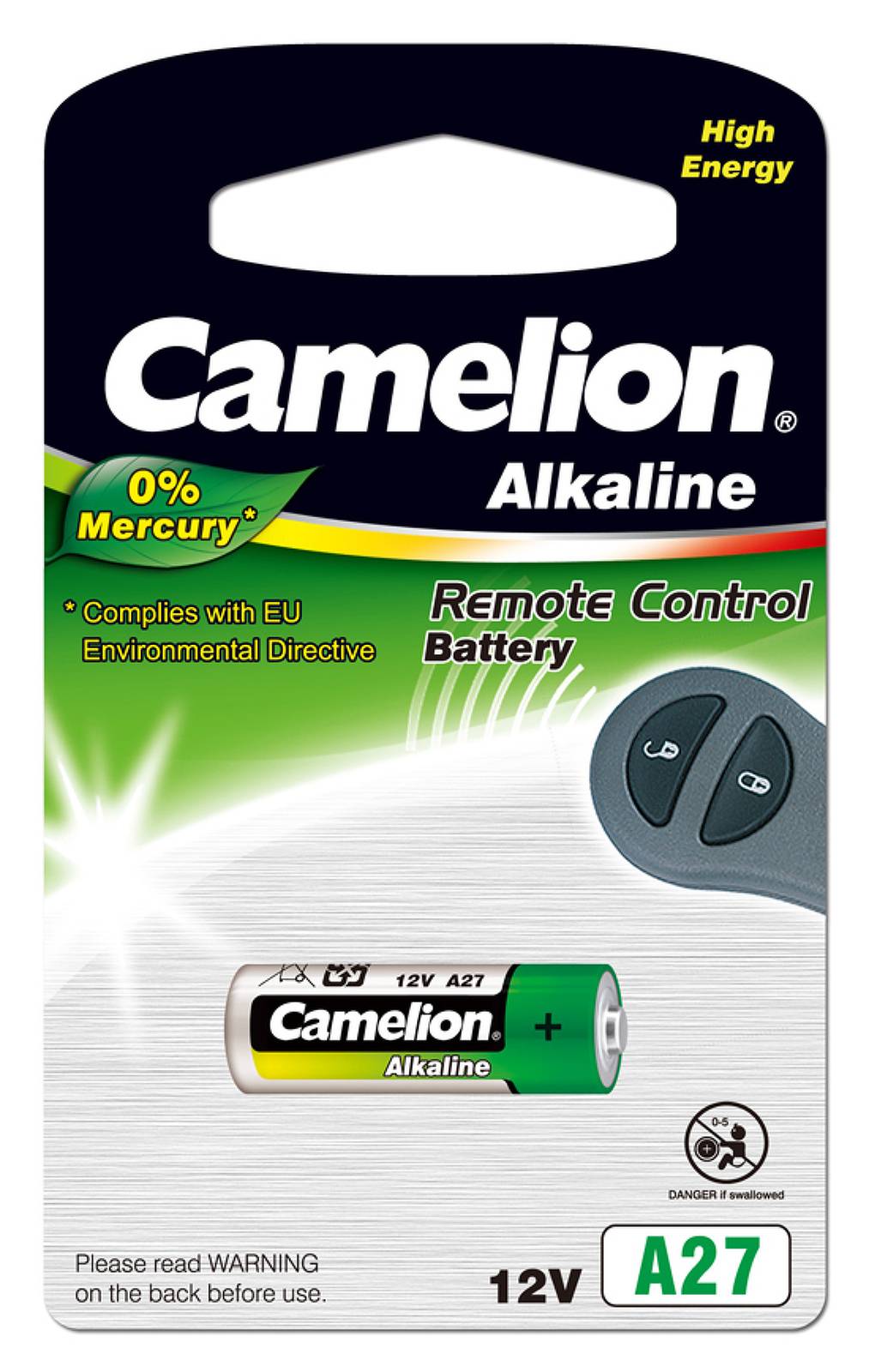 Camelion LR27A 1er Blister, 12V, Alkaline