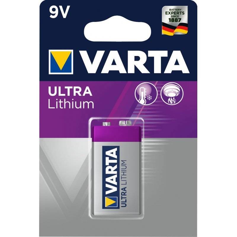 Varta Professional Lithium 9V-Block, 9V, Lithium