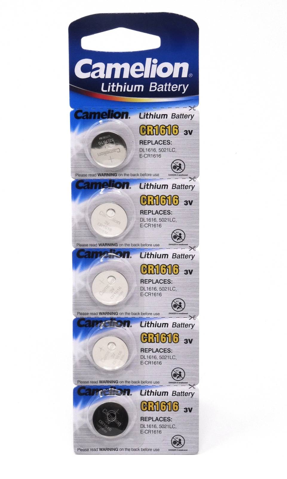 Lithium Knopfzelle Camelion CR1616 5er Blister, 3V, Lithium
