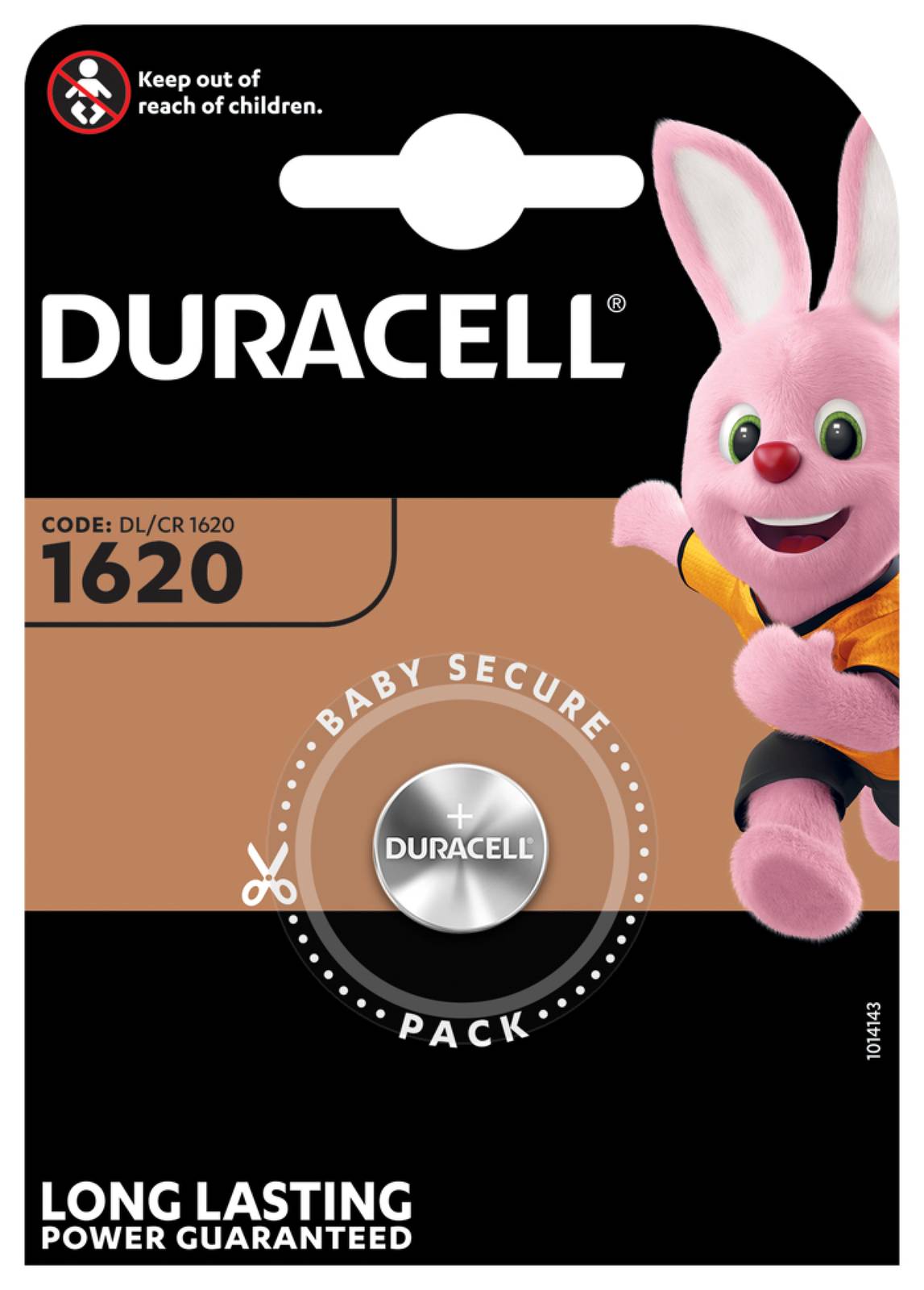 Lithium Knopfzelle Duracell DL1620 1er Blister, 3V, Lithium