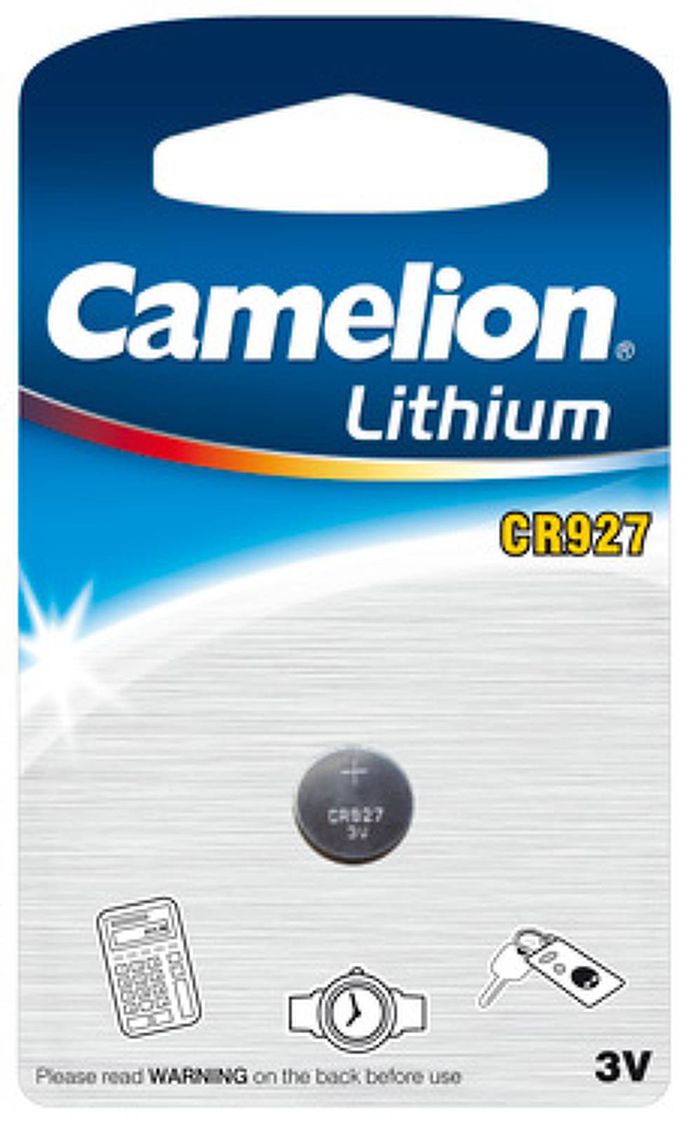 Lithium Knopfzelle Camelion CR927 1er Blister, 3,0V, Lithium