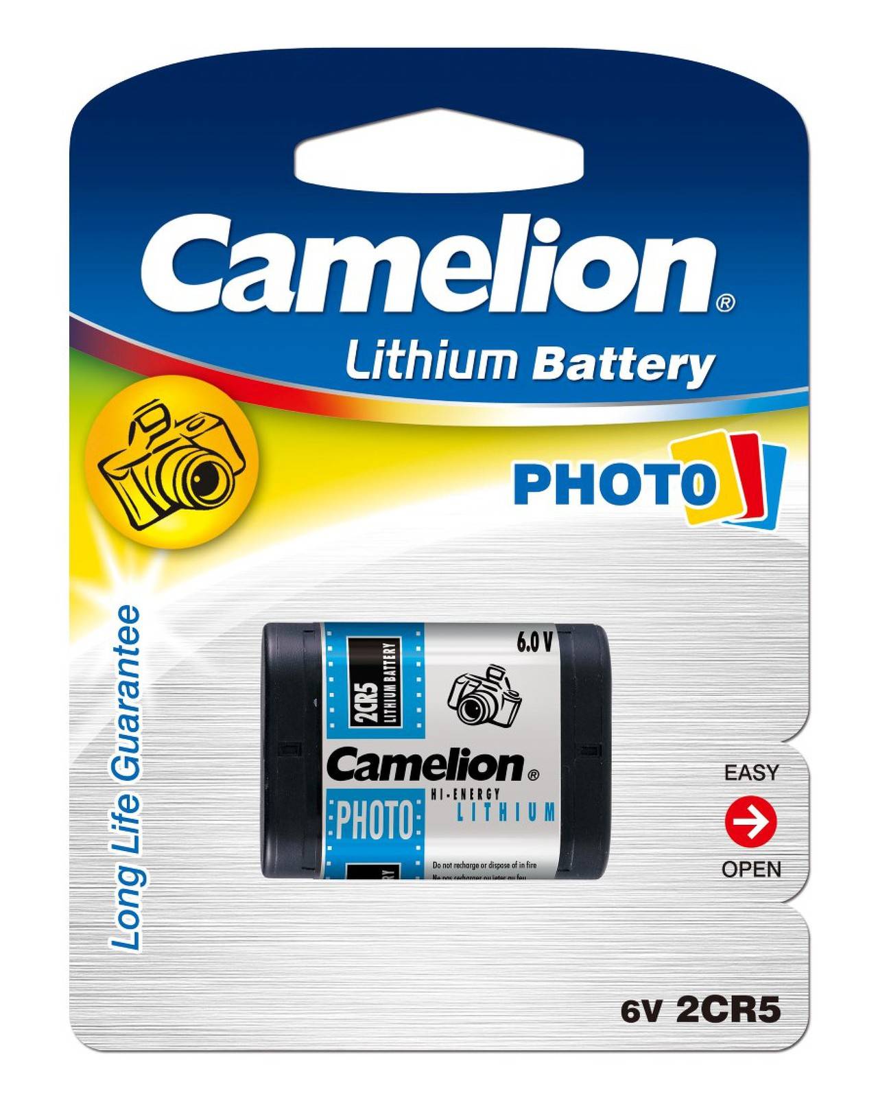 Foto Batterie Camelion 2CR5 / 2CR5M 1er Blister, 6V, Lithium